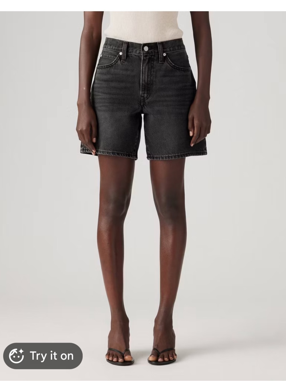 Levi’s ‘94 Baggy Black Denim Women's Shorts
